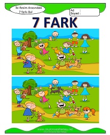 İki Resim Arasındaki Farkı Bul Etkinliği